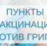 Пункты вакцинации против гриппа - ГБУЗ ЛО Выборгская МБ