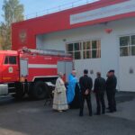 Протоиерей Валерий Базанов совершил молебен в пожарной части №151 ОГПС «Леноблпожспас» пос. Семиозерье