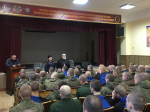 Накануне состоялась рабочая встреча с воинами одной из частей гарнизона