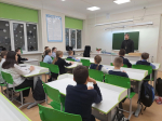 Иерей Олег Каратаев провел беседу с учащимися 5-х классов Приозерской СОШ