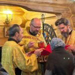 Престольный праздник в Никольском приделе храма Всех святых Земли Русской пос. Сосново Приозерского благочиния