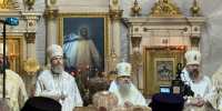 Великая вечерня в Свято-Троицком соборе Александро-Невской лавры - Выборгская Епархия