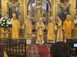 Епископ Выборгский и Приозерский Варнава сослужил митрополиту Санкт-Петербургскому и Ладожскому Варсонофию во Владимирском соборе Санкт-Петербурга