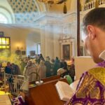 Литургия в день Торжества Православия в храме святой великомученицы Екатерины в Мурино
