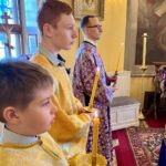 Литургия в день Торжества Православия в храме святой великомученицы Екатерины в Мурино