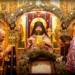Богослужения Недели Крестопоклонной совершены на петербургском подворье Коневского Рождество-Богородичного монастыря