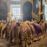 Епископ Выборгский и Приозерский Варнава сослужил митрополиту Варсонофию в Казанском кафедральном соборе Санкт-Петербурга
