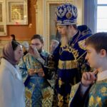 Архиерейское всенощное бдение в Спасо-Преображенском соборе Выборга