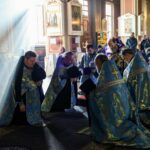 Архиерейское всенощное бдение в Спасо-Преображенском соборе Выборга