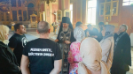 В Великую Среду владыка совершил Литургию и освятил пасхальные дары для фронта