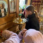 Урок рисования и беседа о царе Сауле в Воскресной школе Разметелево