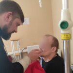 В день Вознесения Господня священник посетил раненых бойцов в госпитале