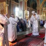 Епископ Варнава совершил заупокойную литургию в Троицкую родительскую субботу