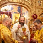 иеромонах Давид совершил Божественную литургию на петербургском подворье Коневской обители