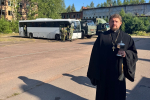 Священник Выборгской епархии проводил пограничников на службу