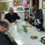Молебен о страждущих и беседа в трапезной