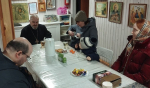 Молебен о страждущих и беседа в трапезной
