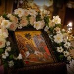 Богослужения праздника Входа Господня во Иерусалим прошли на петербургском подворье Коневского Рождество-Богородичного монастыря