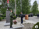 В Выборгском районе установили памятник герою-пограничнику