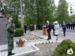 В Выборгском районе установили памятник герою-пограничнику