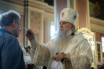 Митрополит Санкт-Петербургский и Ладожский Варсонофий совершил Всенощное бдение в Спасо-Преображенском кафедральном соборе Выборга