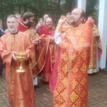 В Яковлево впервые совершили соборную Литургию в храме священномученика Уара Липецкого