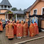 В Яковлево впервые совершили соборную Литургию в храме священномученика Уара Липецкого